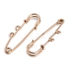 Ion Plating(IP) 304 Stainless Steel Safety Pins Brooch Findings STAS-K252-05A-RG-2