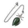 Natural Green Aventurine Dowsing Pendulum Pendants GG-CBA6D08-A10-1