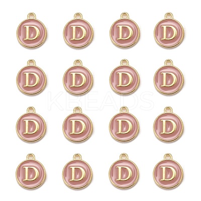 Golden Plated Alloy Enamel Charms X-ENAM-S118-07D-1