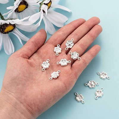 Tibetan Style Alloy Flower Links Connectors LS-K08XD021-1
