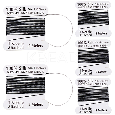 5Pcs Pure Silk Cord OCOR-BBC0001-03B-1