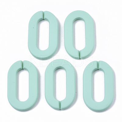 Opaque Spray Painted Acrylic Linking Rings X-OACR-N009-002A-A04-1