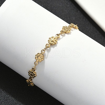 304 Stainless Steel Link Bracelets BJEW-Z132-02G-1