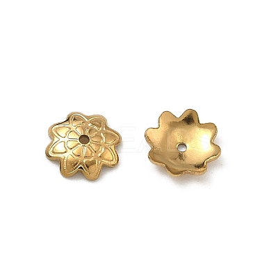 304 Stainless Steel Bead Caps STAS-P448-09D-G-1