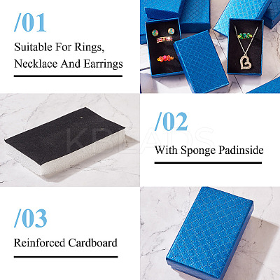 Rectangle Cardboard Paper Jewelry Box CON-TAC0015-01E-1