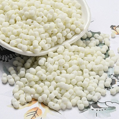 Macaron Color Opaque Frosted Glass Seed Beads SEED-K009-12B-16-1