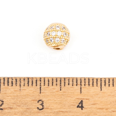 Ion Plating(IP) Cubic Zirconia Beads KK-O146-02A-G-1