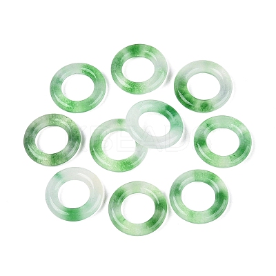 Dyed Natural White Jade Linking Rings G-Q601-43C-1