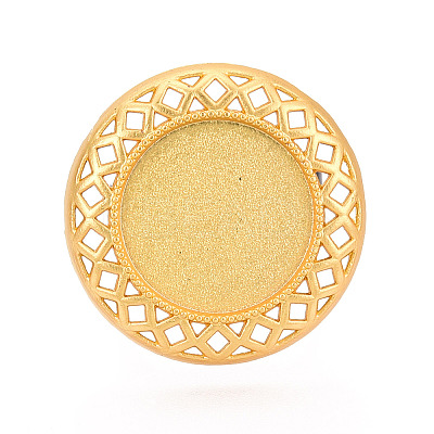Adjustable Alloy & Iron Bezel Cup Ring Base with Rotatable Tray MAK-T012-05G-1