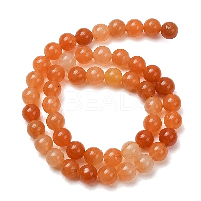Natural Red Aventurine Beads Strands X-GSR023-1