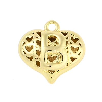 Hollow Brass Pendants for Valentine's Day KK-M289-03B-G-1
