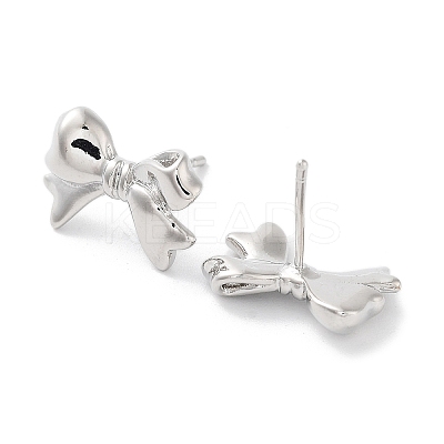 Rack Plating Brass Stud Earring EJEW-C081-29P-1