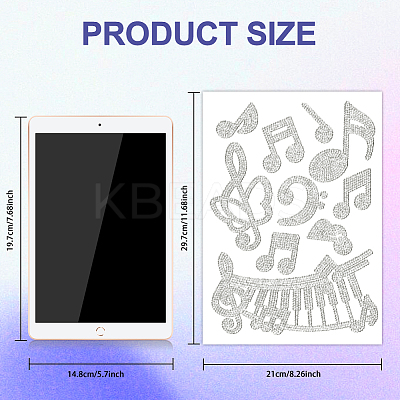 Glass Hotfix Rhinestone DIY-WH0303-821-1