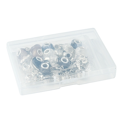 DIY Alloy & Brass European Style Bracelet Making Kits DIY-FS0007-23-1