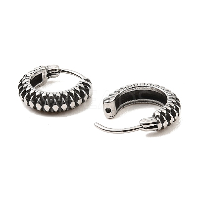 316 Surgical Stainless Steel Hoop Earrings EJEW-D096-05G-AS-1