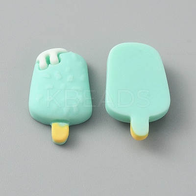 Opaque Resin Imitation Food Cabochons RESI-WH0036-06B-1