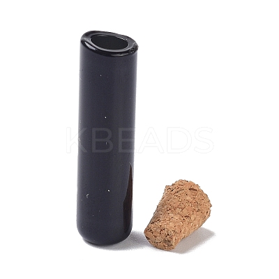 Tube Glass Cork Bottles Ornament AJEW-O032-04A-1