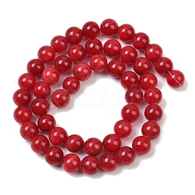 Natural Dyed Marble Beads Strands G-D315-A01-05-8mm-1