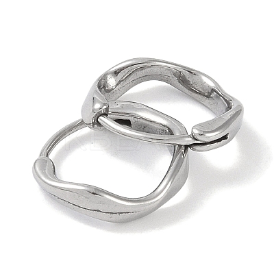Non-Tarnish 316 Surgical Stainless Steel Hoop Earrings EJEW-P274-08P-1