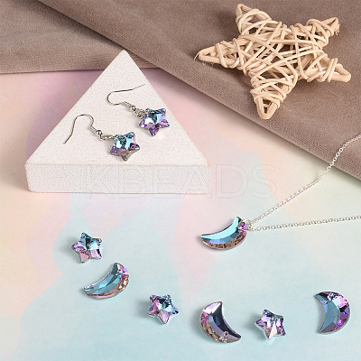 32Pcs 2 Styles K9 Glass Rhinestone Pendants GLAA-YS0001-03-1