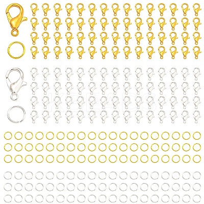 200Pcs Zinc Alloy Lobster Claw Clasps DIY-YW0010-30-1