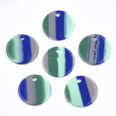 Resin Pendants RESI-T022-09D-1