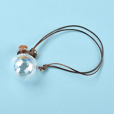 Round Glass Cork Bottles Ornament LS-GLAA-D002-06-1