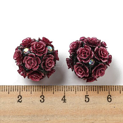 Acrylic Handmade Polymer Clay Rhinestone Beads FIND-Z036-01A-1