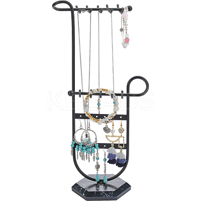 1 Set Iron Storage Jewelry Rack ODIS-SC0001-04EB-1