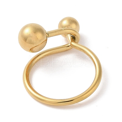 Ion Plating(IP) 304 Stainless Steel Finger Rings for Women RJEW-G315-06G-1