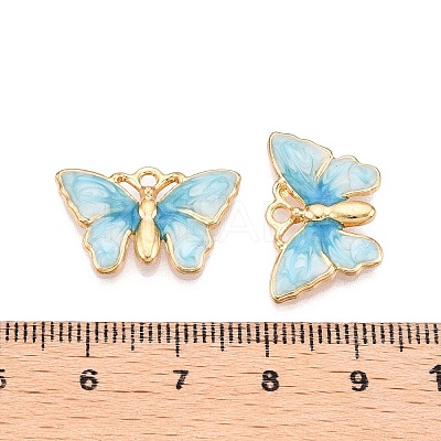 Rack Plating Alloy Enamel Pendants LS-ENAM-N056-363KCG-04-1