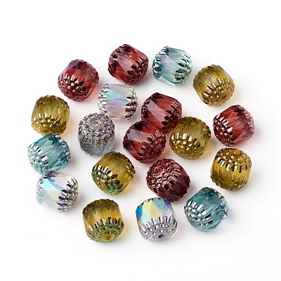 Electroplated Czech Glass Beads X-GLAA-G077-28A-1