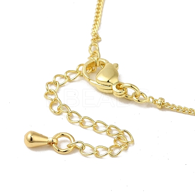 Brass Micro Pave Clear Cubic Zirconia Pendants Necklaces NJEW-K269-05G-12-1