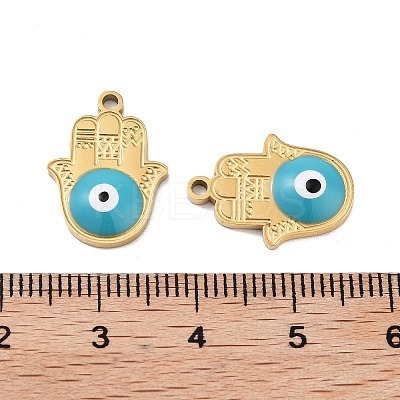 Ion Plating(IP) 316 Stainless Steel Enamel Pendants STAS-U014-72G-02-1