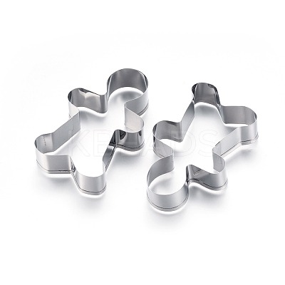Tarnish Resistant 304 Stainless Steel Christmas Cookie Cutters DIY-E012-72-1