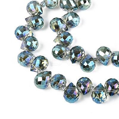 Transparent Glass Beads Strands GLAA-T006-14A-1