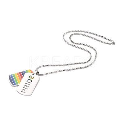 Rainbow Pride Necklace STAS-M292-01P-1