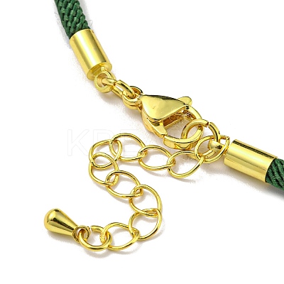 Nylon Cords Bracelet Makings Fit for Connector Charms AJEW-P116-02G-08-1