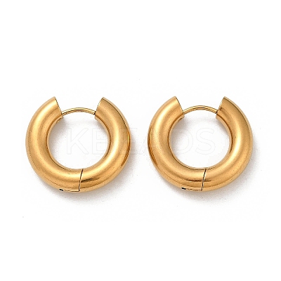 202 Stainless Steel Polishing Hoop Earrings EJEW-M106-02G-03-1