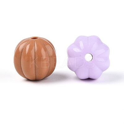 Opaque Acrylic Beads SACR-T018-24M-1
