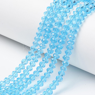 Glass Beads Strands EGLA-A034-T10mm-D08-1