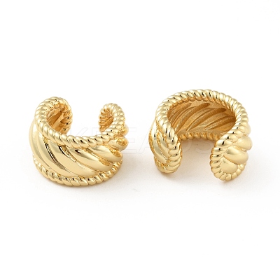 Brass Chunky Cuff Earrings for Men Women EJEW-B013-02-1