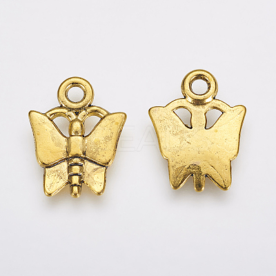 Tibetan Style Alloy Charms Pendants TIBEP-A176-G-LF-1