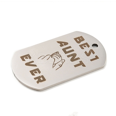 Non-Tarnish 201 Stainless Steel Pendants STAS-L079-17P-1