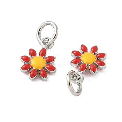 Brass Enamel Charms KK-C110-16B-01P-1