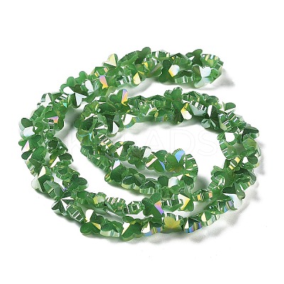 Electroplate Butterfly Glass Beads Strands EGLA-A036-08A-AB04-1