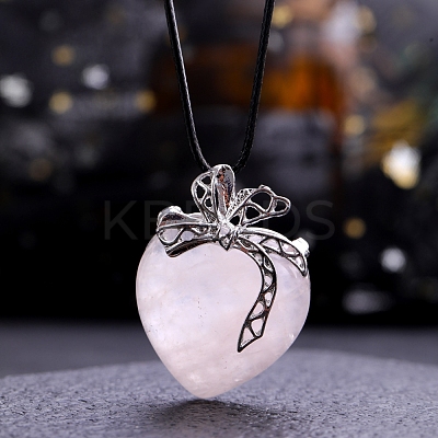 Natural Rose Quartz Pendants PW-WG93949-04-1
