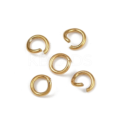 304 Stainless Steel Open Jump Rings X-STAS-Z137-01G-04-1
