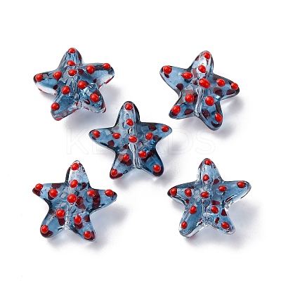 Handmade Lampwork Beads Strands LAMP-I027-09J-1