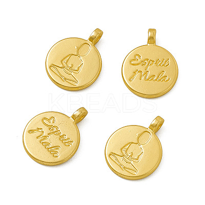 Rack Plating Alloy Pendants PALLOY-M202-01MG-1